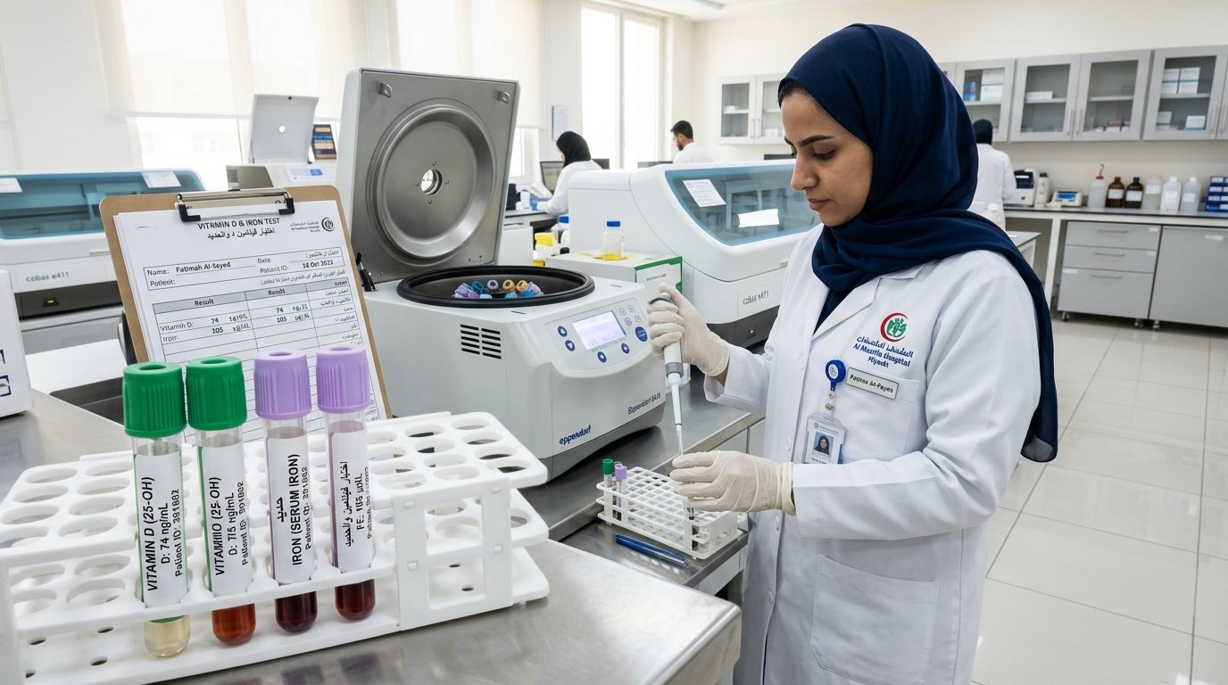 عرض اليوم الوطني: فحص الفيتامينات والمعادن الأساسية